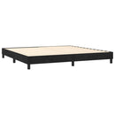 Boxspring sengeramme Sort 200x200 cm Fløjl