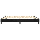 Boxspring sengeramme Sort 200x200 cm Fløjl