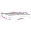 Boxspring sengeramme Mørkegrøn 200x200 cm Fløjl