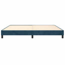 Boxspring sengeramme Mørkeblå 200x200 cm Fløjl