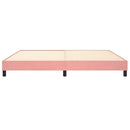 Boxspring sengeramme 200x200 cm fløjl pink