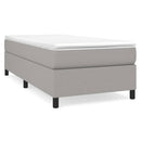 Boxspring sengeramme Lysegrå 80x200 cm Stof