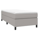 Boxspring sengeramme Lysegrå 80x200 cm Stof
