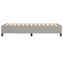 Boxspring sengeramme Lysegrå 80x200 cm Stof