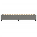Boxspring sengeramme Mørkegrå 80x200 cm Stof