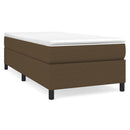 Boxspring sengeramme Mørkebrun 80x200 cm Stof