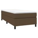 Boxspring sengeramme Mørkebrun 80x200 cm Stof