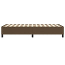 Boxspring sengeramme Mørkebrun 80x200 cm Stof