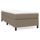 Boxspring sengeramme 80x200 cm stof gråbrun
