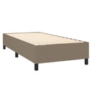 Boxspring sengeramme 80x200 cm stof gråbrun