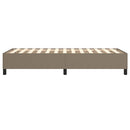 Boxspring sengeramme 80x200 cm stof gråbrun