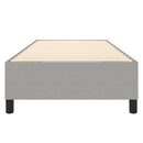 Boxspring sengeramme Lysegrå 90x190 cm Stof