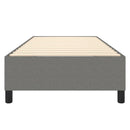 Boxspring sengeramme Mørkegrå 90x190 cm Stof