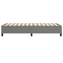 Boxspring sengeramme Mørkegrå 90x190 cm Stof