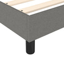 Boxspring sengeramme Mørkegrå 90x190 cm Stof