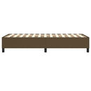 Boxspring sengeramme Mørkebrun 90x190 cm Stof