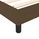Boxspring sengeramme Mørkebrun 90x190 cm Stof
