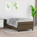 Boxspring sengeramme Mørkebrun 90x190 cm Stof