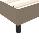 Boxspring sengeramme 90x190 cm stof gråbrun