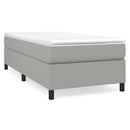 Boxspring sengeramme Lysegrå 90x200 cm Stof
