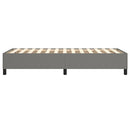 Boxspring sengeramme Mørkegrå 90x200 cm Stof