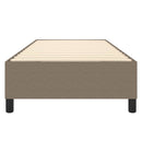 Boxspring sengeramme 90x200 cm stof gråbrun