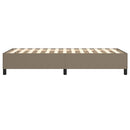 Boxspring sengeramme 90x200 cm stof gråbrun