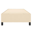 Boxspring sengeramme 90x200 cm stof cremefarvet