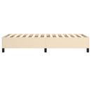 Boxspring sengeramme 90x200 cm stof cremefarvet
