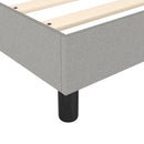Boxspring sengeramme Lysegrå 100x200 cm Stof