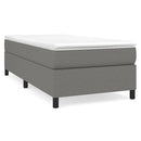 Boxspring sengeramme Mørkegrå 100x200 cm Stof
