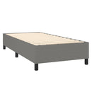 Boxspring sengeramme Mørkegrå 100x200 cm Stof