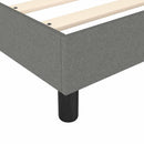 Boxspring sengeramme Mørkegrå 100x200 cm Stof