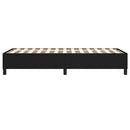 Boxspring sengeramme Sort 100x200 cm Stof