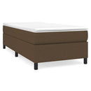 Boxspring sengeramme Mørkebrun 100x200 cm Stof