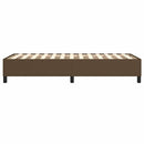 Boxspring sengeramme Mørkebrun 100x200 cm Stof