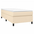 Boxspring sengeramme Creme 100x200 cm Stof