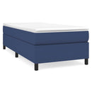 Boxspring sengeramme 100x200 cm stof blå