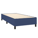 Boxspring sengeramme 100x200 cm stof blå