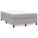Boxspring sengeramme Lysegrå 120x200 cm Stof