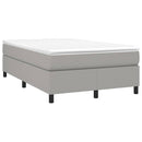 Boxspring sengeramme Lysegrå 120x200 cm Stof