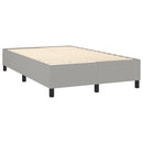Boxspring sengeramme Lysegrå 120x200 cm Stof