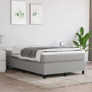 Boxspring sengeramme Lysegrå 120x200 cm Stof