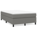 Boxspring sengeramme Mørkegrå 120x200 cm Stof