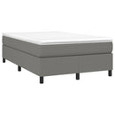 Boxspring sengeramme Mørkegrå 120x200 cm Stof