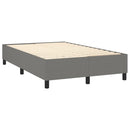 Boxspring sengeramme Mørkegrå 120x200 cm Stof
