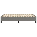 Boxspring sengeramme Mørkegrå 120x200 cm Stof