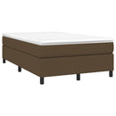 Boxspring sengeramme Mørkebrun 120x200 cm Stof