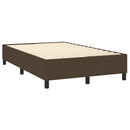 Boxspring sengeramme Mørkebrun 120x200 cm Stof