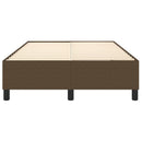 Boxspring sengeramme Mørkebrun 120x200 cm Stof